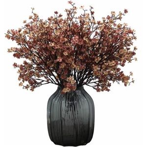 Babys Breath Fabric Cloth Artificial Flowers 6 Bundle European Fake Silk Plants